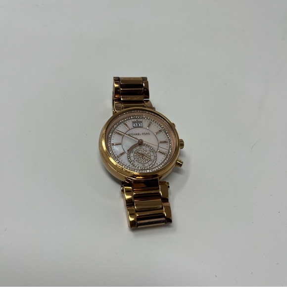 MICHAEL KORS ROSE GOLD CHAIN WATCH - Picture 7 of 10